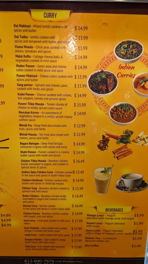 Menu Kadai Indian Kitchen Skyway - 2