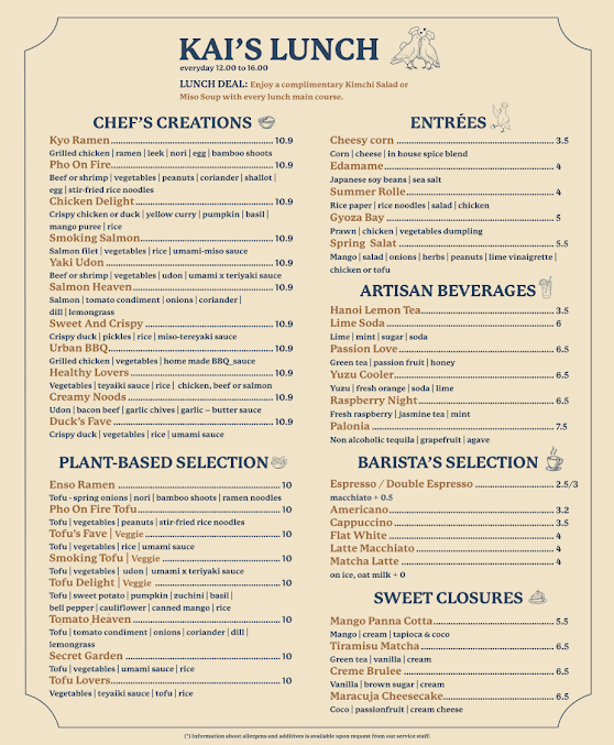 Menu Kai Maison - 7