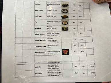 Menu Kaiten Zushi Nomad - 1
