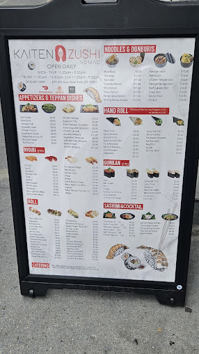 Menu Kaiten Zushi Nomad - 7