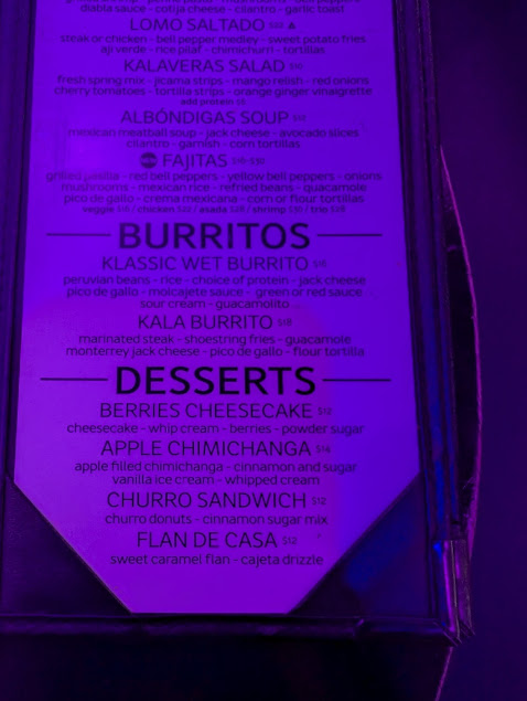 Menu Kalaveras Marina Del Rey - 7