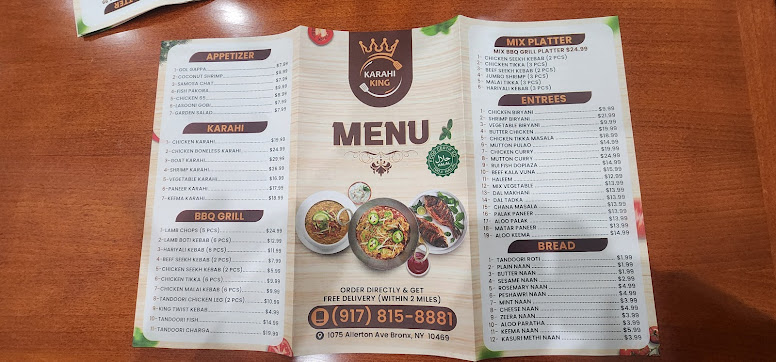 Menu Karahi King Restaurant Catering - 1