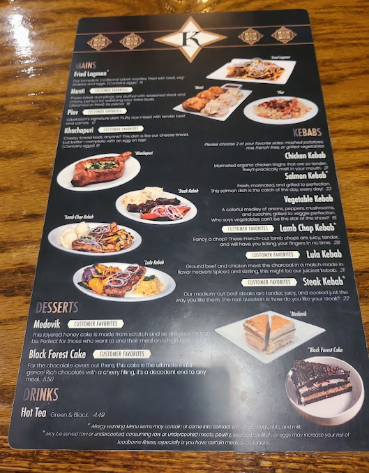 Menu Karavan By 3 Olives - Uzbek Cuisine - 2