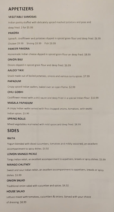 Menu Karma Indian Cuisine And Lounge North Spokane - 0