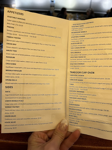 Menu Karma Indian Cuisine And Lounge North Spokane - 1