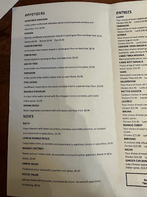 Menu Karma Indian Cuisine And Lounge North Spokane - 2