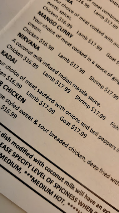 Menu Karma Indian Cuisine And Lounge North Spokane - 9