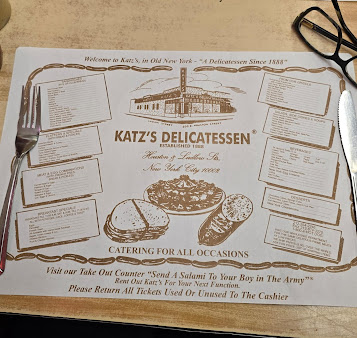 Menu Katz's Delicatessen - 6