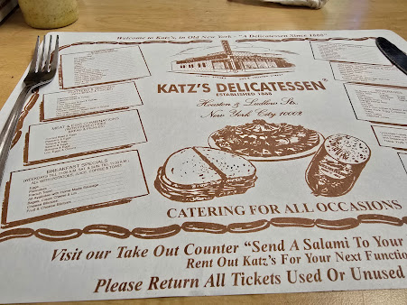 Menu Katz's Delicatessen - 7