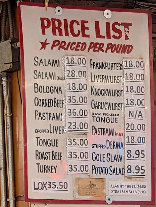 Menu Katz's Delicatessen - 8