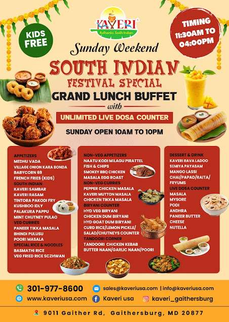 Menu Kaveri South Indian Restaurant - 0