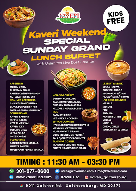 Menu Kaveri South Indian Restaurant - 4