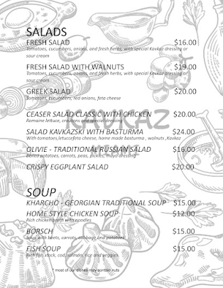 Menu Kavkaz Restaurant - 7