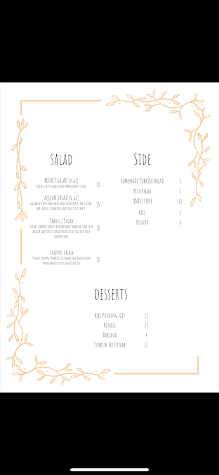 Menu Kayra Restaurant - 1