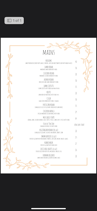 Menu Kayra Restaurant - 2