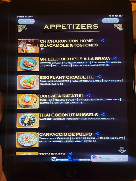 Menu Kaza Restaurant Urban Dining - 1