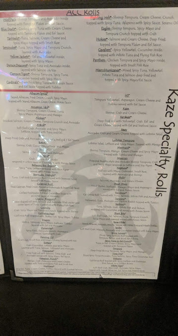 Menu Kaze Japanese Steakhouse - 9