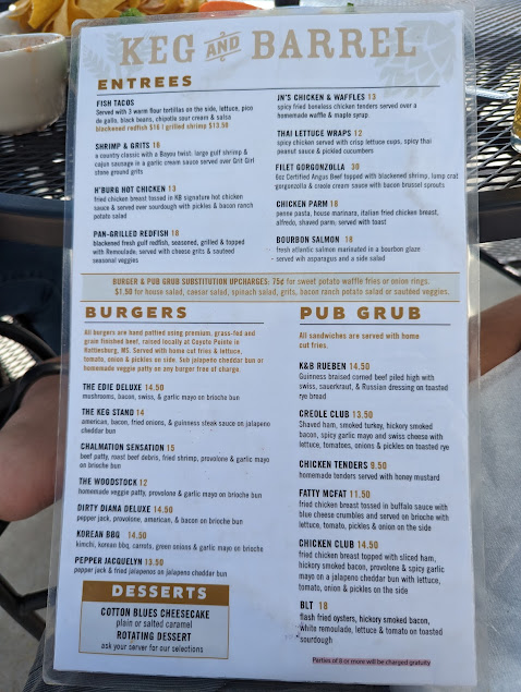 Menu Keg Barrel Ocean Springs - 3