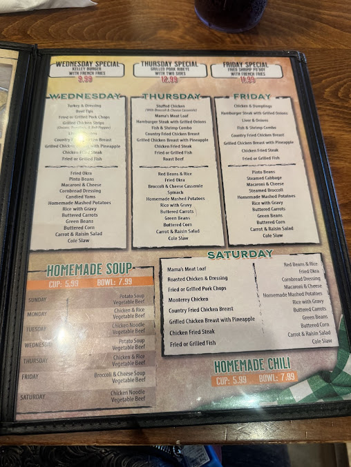 Menu Kelley's Country Cookin' {Meadows Place} - 7