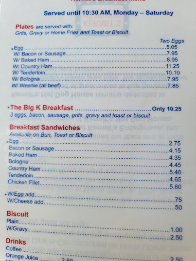 Menu Kermits Hot Dog House - 3