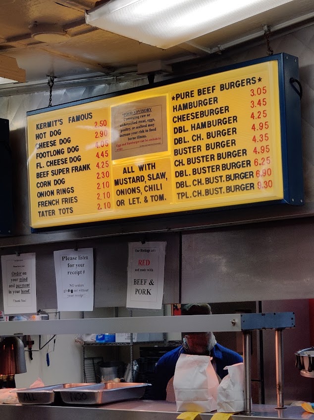 Menu Kermits Hot Dog House - 8