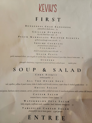 Menu Kevin's Bar & Restaurant - 5