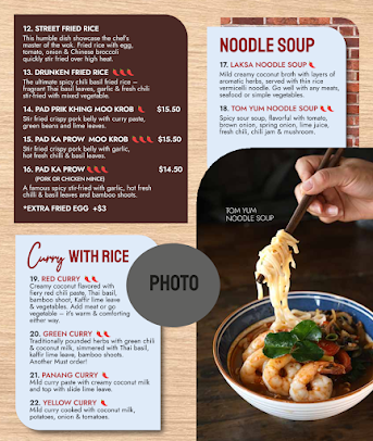 Menu Khao Hom Thai Restaurant - 0