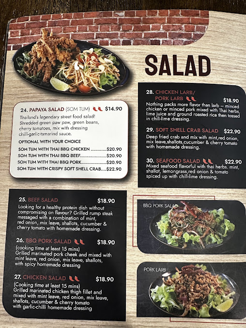 Menu Khao Hom Thai Restaurant - 1