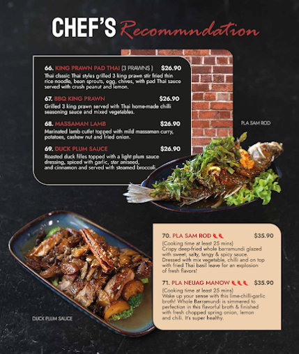 Menu Khao Hom Thai Restaurant - 4