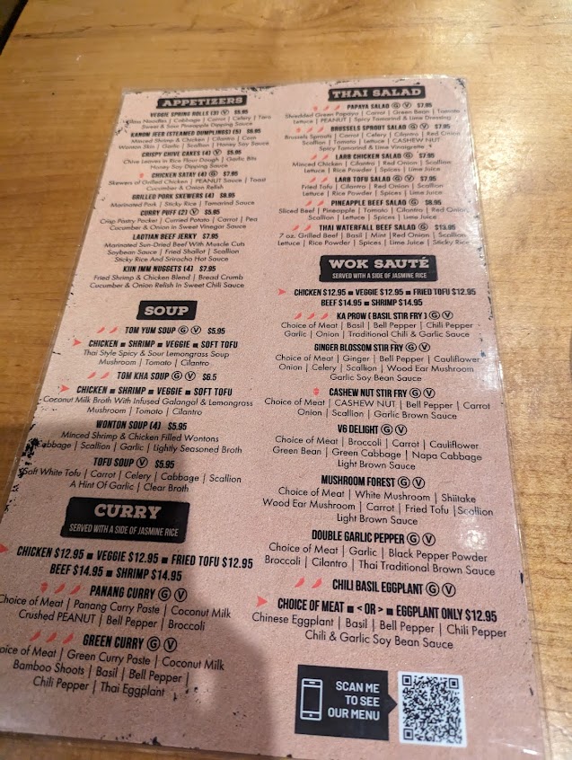 Menu Kiin Imm Thai Restaurant Rockville - 3