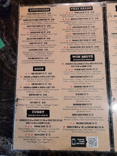 Menu Kiin Imm Thai Restaurant Rockville - 7