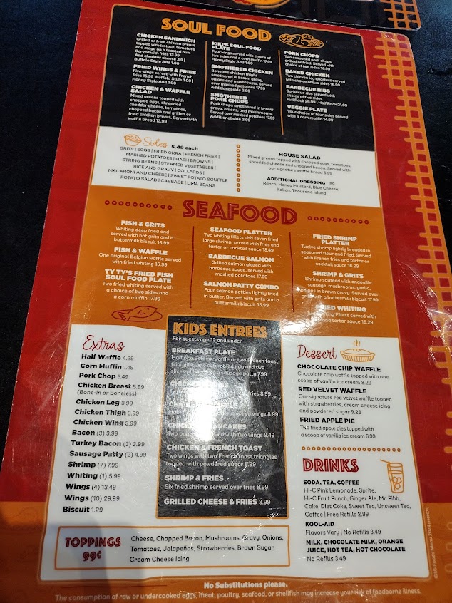 Menu Kikis Chicken And Waffles - 0