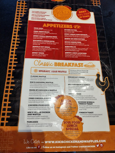 Menu Kikis Chicken And Waffles - 1