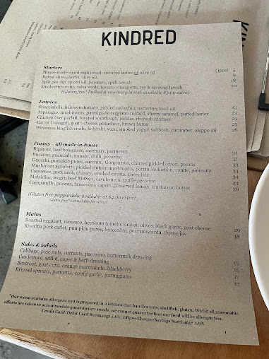 Menu Kindred Restaurant - 6