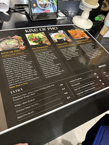 Menu King Of Pho - 1