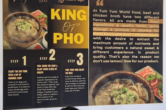Menu King Of Pho - 4