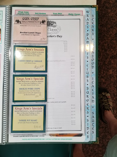 Menu Kings Arms Diner - 0