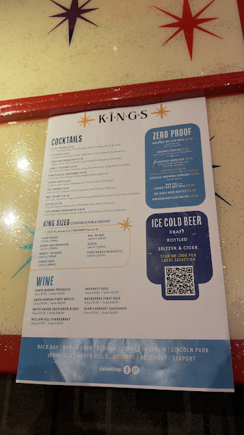 Menu Kings Dining Entertainment Orlando - 3
