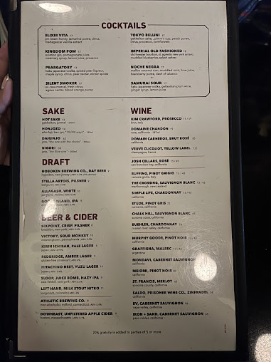 Menu Kings Of Kobe - Wagyu Kitchen & Bar - 1