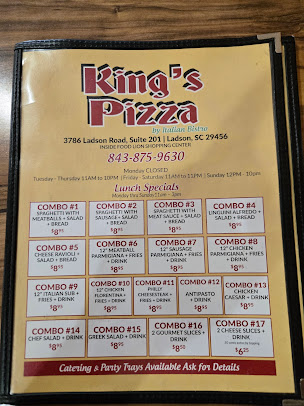 Menu Kings Pizza By Italian Bistro - 3
