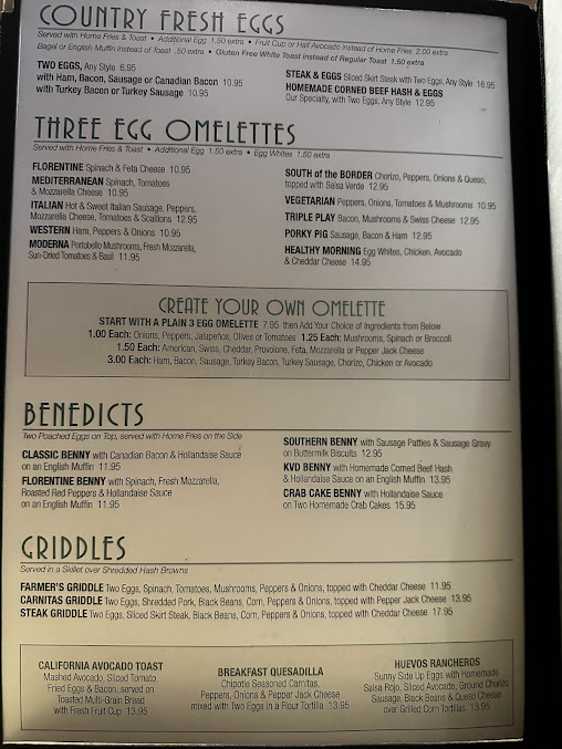 Menu Kings Valley Diner - 0