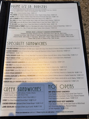 Menu Kings Valley Diner - 1