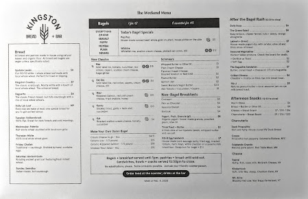 Menu Kingston Bread + Bar - 0