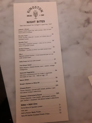 Menu Kingston Bread + Bar - 5