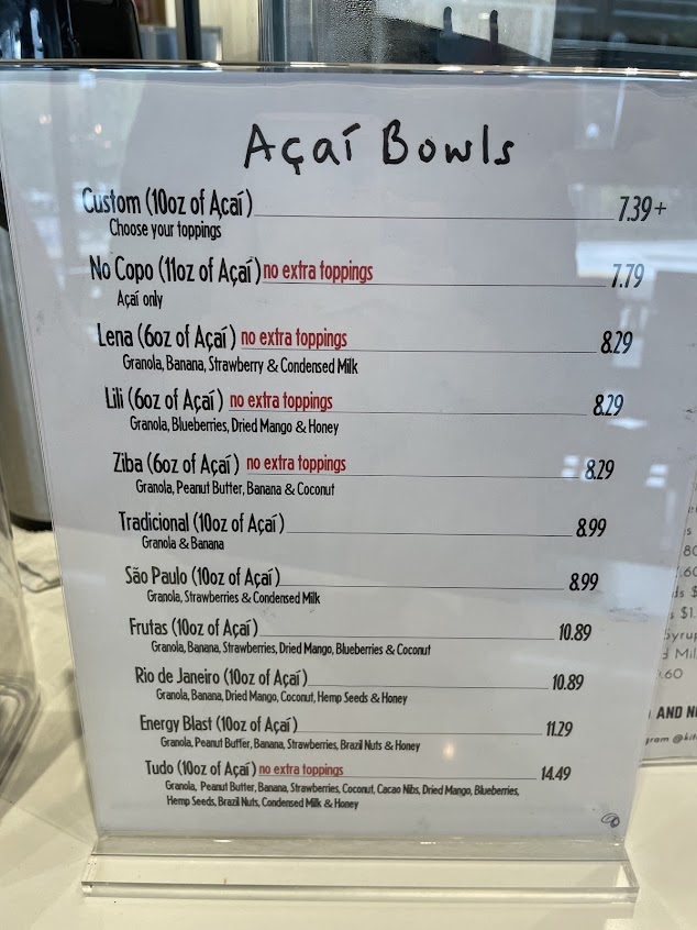 Menu Kitanda Coffee Acai Beaverton - 5