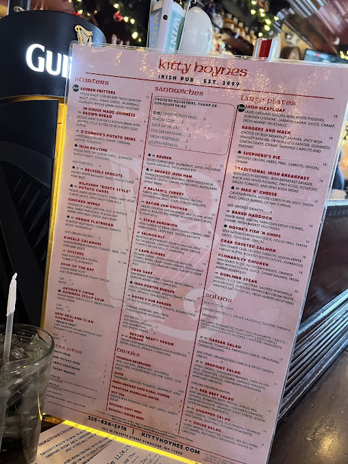 Menu Kitty Hoyne's Irish Pub - 3