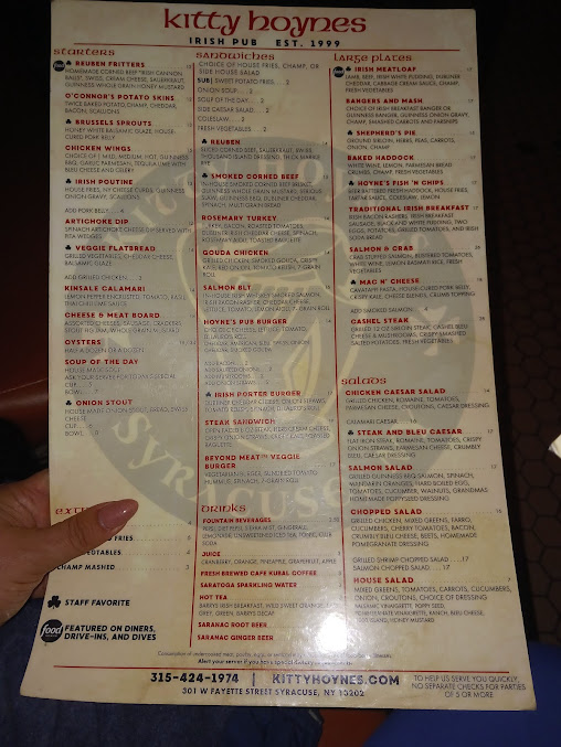 Menu Kitty Hoyne's Irish Pub - 5