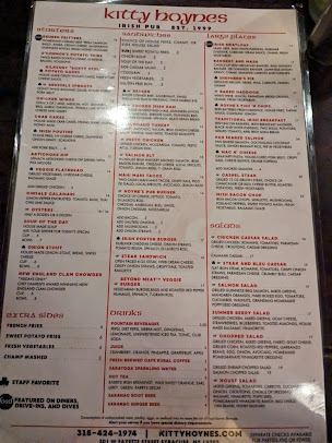 Menu Kitty Hoyne's Irish Pub - 6