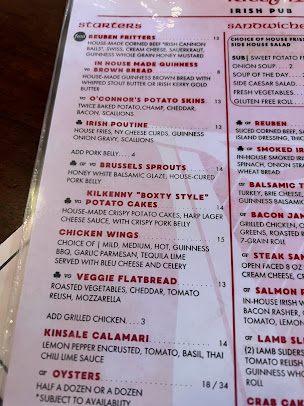 Menu Kitty Hoyne's Irish Pub - 9