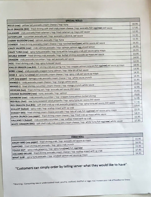 Menu Kobe Japanese Steakhouse Sushi - 2